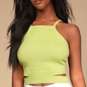 Lulus Green Halter Top